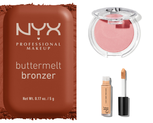 favorite makeup for college students! cover photo collage