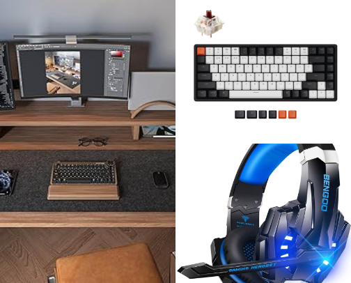The Ultimate Productivity Desk Setup 2026: Boost Your Focus cover photo collage