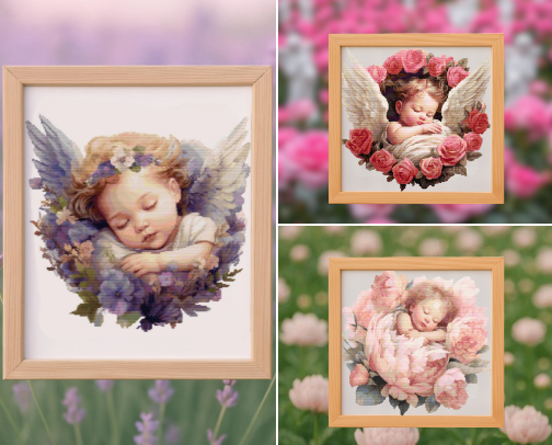 Father's Day Cross Stitch Patterns cover photo collage