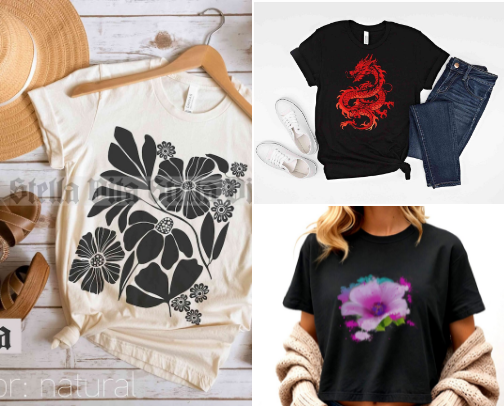 Graphic tees! Graphic tees! Graphic tees! cover photo collage