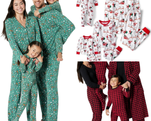 Holiday 2026 Matching Family Christmas Pajamas & Outfits cover photo collage