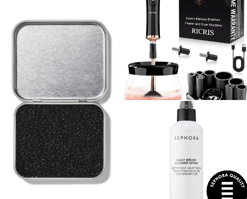 Brush Cleaning products that work! cover photo collage