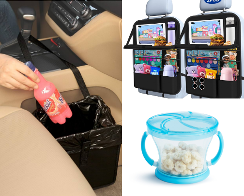 🚗 Mom Car Survival Kit — Chaos Controlled, Snacks Loaded, Sanity Saved cover photo collage
