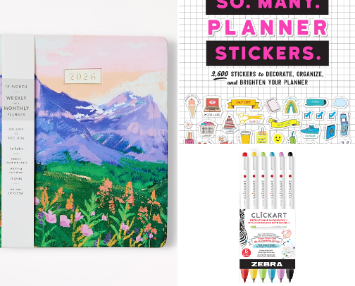 Daily Planner Essentials - 2025/2026 cover photo collage