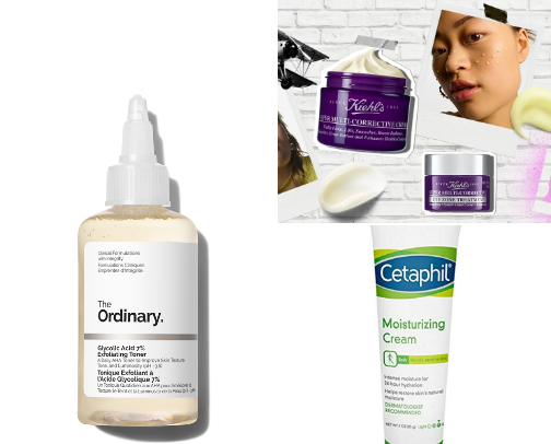Skin care cover photo collage