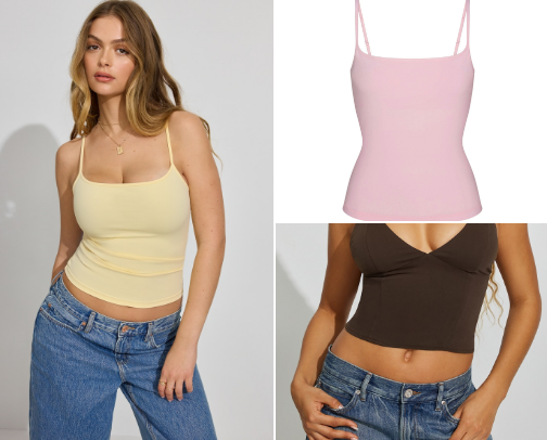 The BEST basic cami that makes you look good in everything cover photo collage