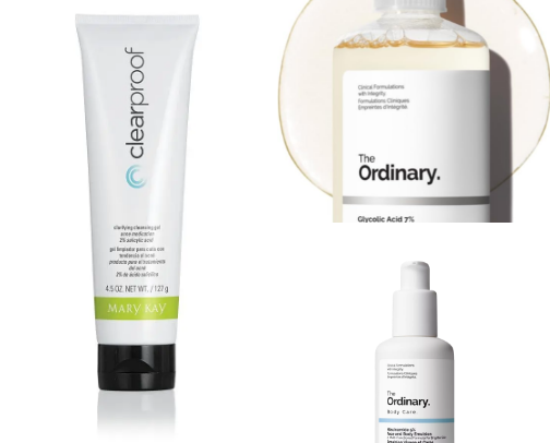 Goodbye acne & dark spots! cover photo collage