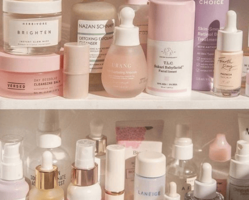 Skincare cover photo collage