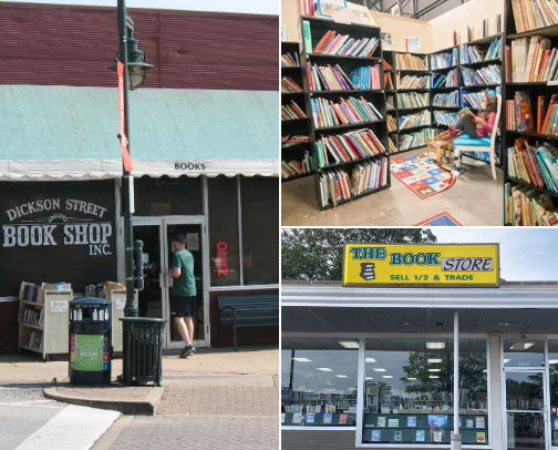 Best Used Bookstores in Arkansas (For People Who “Just Browse” and Leave With 7 Books) cover photo collage