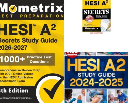 Get Free - HESI A2 Secrets Study Guide: 1000+ Practice Test Questions, Comprehensive Review Prep with 200+ Online Videos for the HESI Admission Assessment Exam companion picks cover photo collage