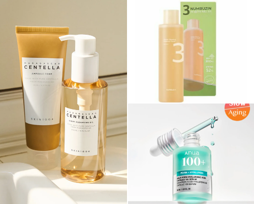 5 step morning skincare routine as a dry skin girlie cover photo collage