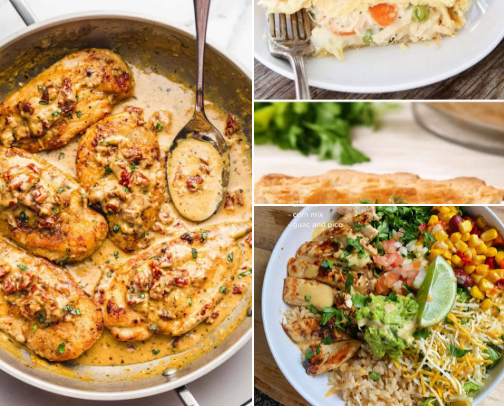 Yummy dinners! cover photo collage