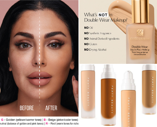 Your perfect match: Foundations that blend like a dream🌚🌝 cover photo collage