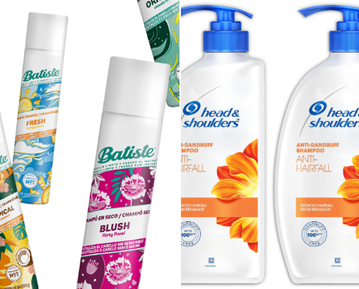 My usual hair products cover photo collage