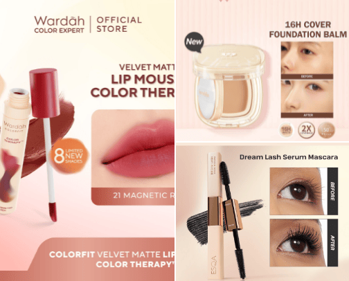 Makeup cover photo collage