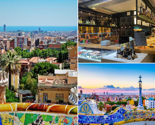Beauty in Barcelona cover photo collage