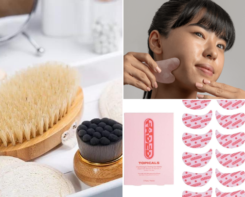 My favorite skin care tools cover photo collage