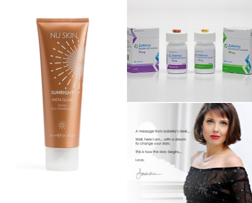 Skin care products cover photo collage