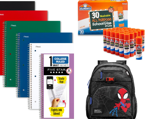Back to school steals cover photo collage