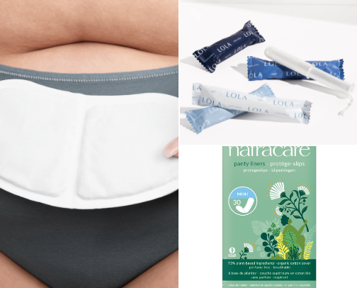 Best feminine hygiene low tox products cover photo collage