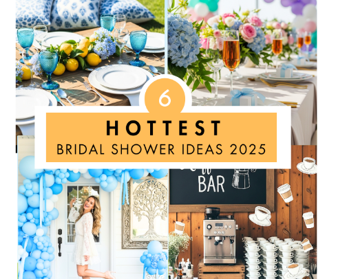 6 Bridal Shower Themes That Are Big in 2025 cover photo collage