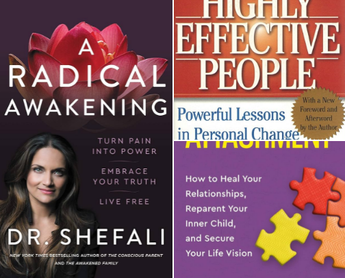 Books for Inner Work, Parenting, and Emotional Healing ☀️ cover photo collage