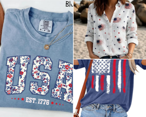Red, White & Cute: 4th of July Fashion Favorites! cover photo collage