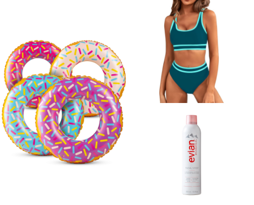 routine: pool days + slow nights cover photo collage