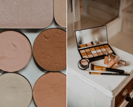Makeup cover photo collage