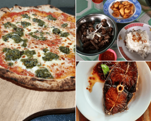 Restaurant, food stall , happy tummy cover photo collage