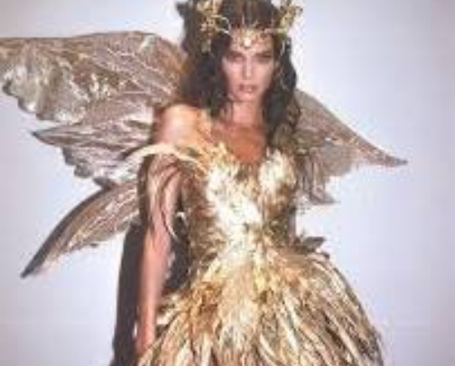 Golden Greek Goddess Angel Halloween Costume cover photo collage