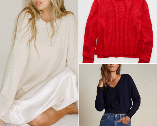 the absolute cutest and coziest sweaters for fall/winter cover photo collage