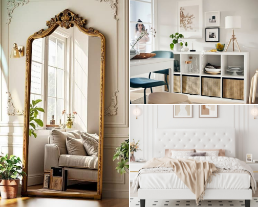 my bedroom decor🤍 cover photo collage