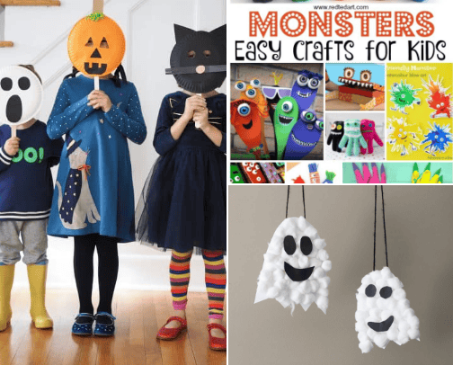 Halloween Crafts for Kids cover photo collage