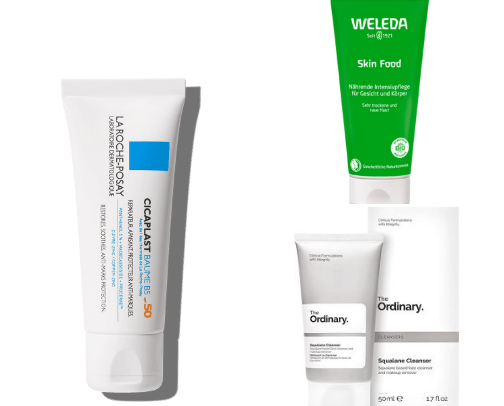 Skin care essentials ✨️ cover photo collage