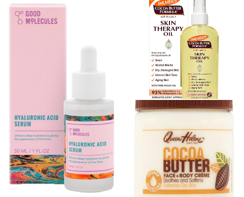 skincare essentials for dry skin ❤︎ cover photo collage