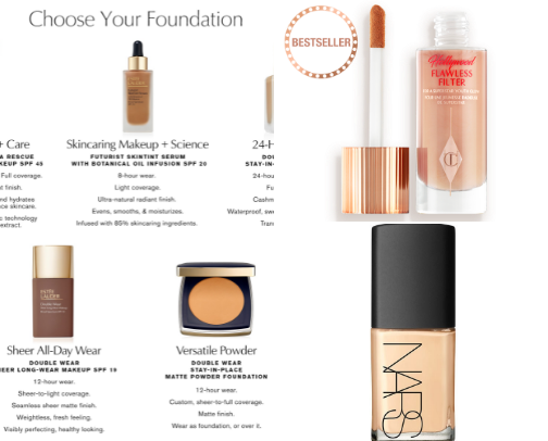 Makeup recommendations for full coverage and light coverage days ❤️ cover photo collage