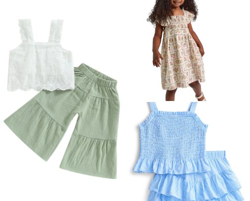 Walmart Toddler Girl Summer Outfits cover photo collage