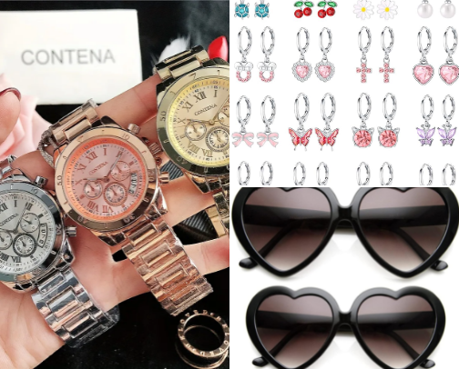 Accessories of all sorts cover photo collage