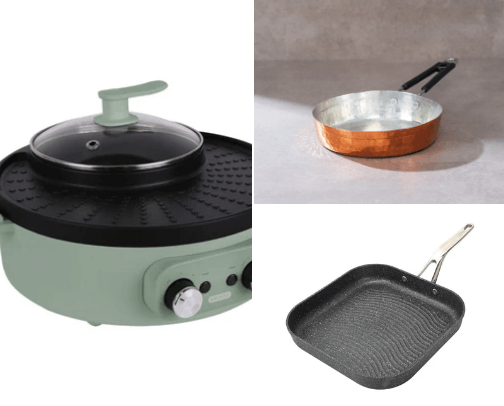 Multipurpose and durable cooking pan cover photo collage