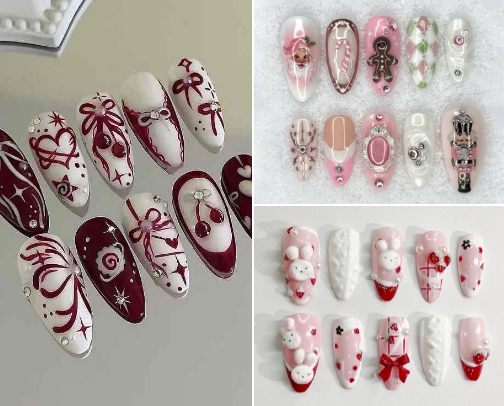 Nail design ideas 💅🏾 cover photo collage