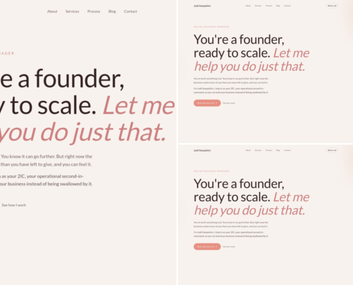 How to Delegate, Hire Support & Scale Your Small Business cover photo collage