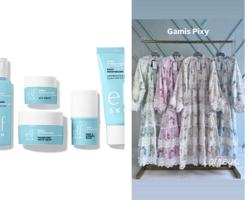 Cosmetic cover photo collage