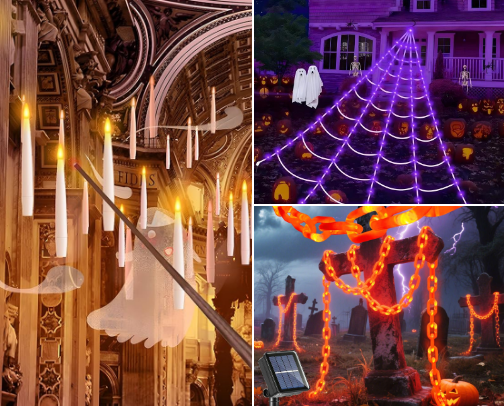 Our Halloween decor upgrade! cover photo collage