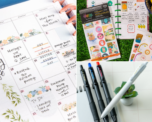 Journalling Supplies cover photo collage