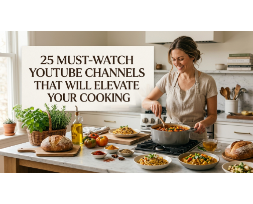 25 Must-Watch YouTube Channels That Will Elevate Your Cooking cover photo collage
