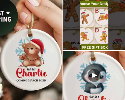 Personalized Ornaments cover photo collage