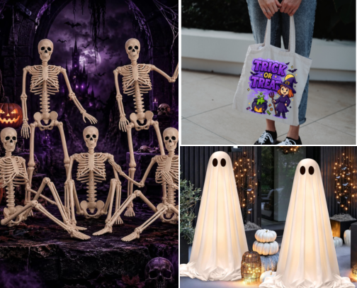 Halloween Decor & Spooky Finds cover photo collage