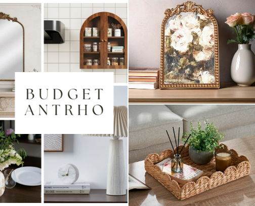 Anthropologie on a budget cover photo collage