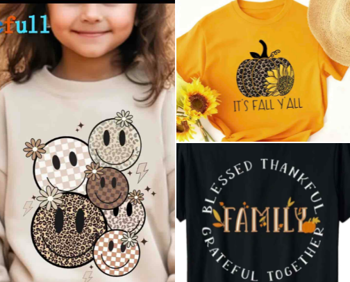 Temu Thanksgiving Shirts cover photo collage